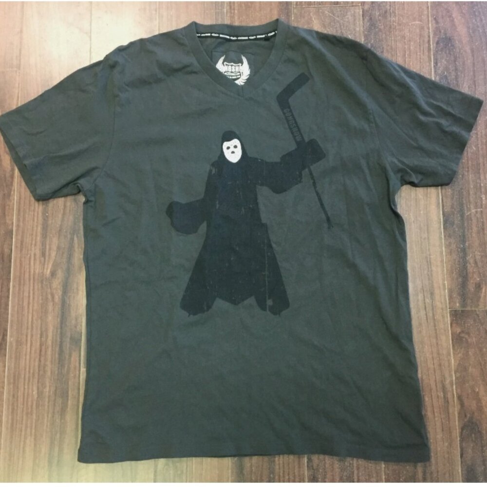 Gongshow Dark Green Cotton T Shirt Extra Large Hockey Goalie Apparel Chest 44"